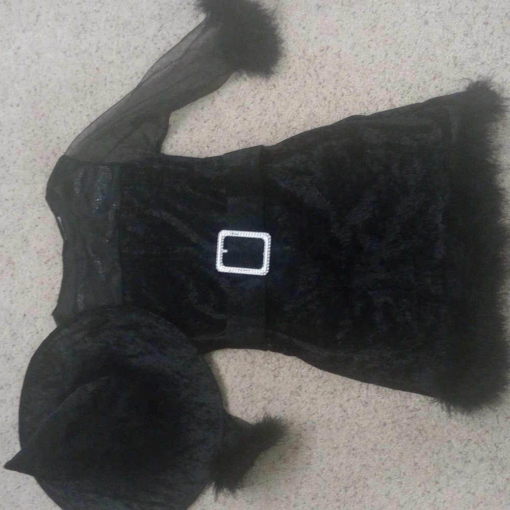 Black Witch Costume with Hat - Picture 1 of 8